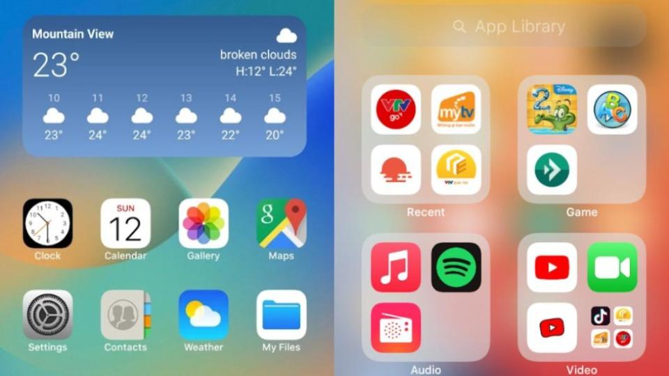 「Launcher iOS 16」可讓安卓手機模擬蘋果的iOS系統。（圖／翻攝自Google Play商店）