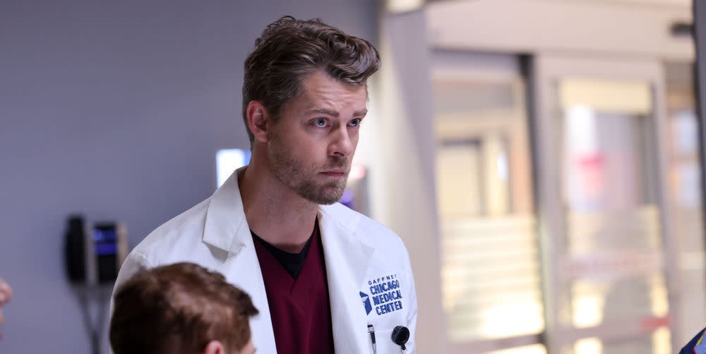 luke mitchell as dr mitch ripley in chicago med, season 9