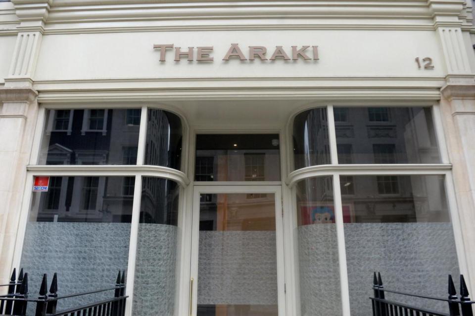 The Araki seats nine people and serves nothing but sushi (PA)