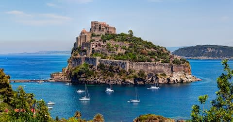 Aragon Castle is a big draw for tourists - Credit: ©Yevgen Belich - stock.adobe.com