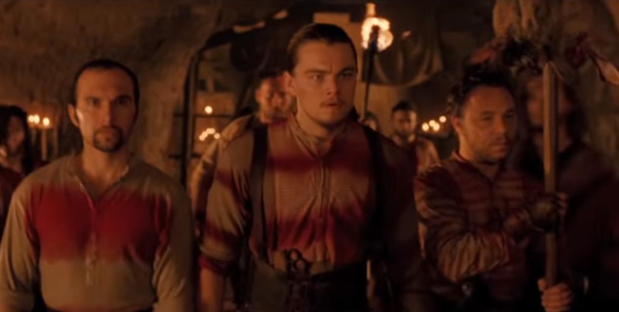 Graham (right) met DiCaprio (middle) on the set of Martin Scorsese’s ‘Gangs of New York’ in the early 2000s