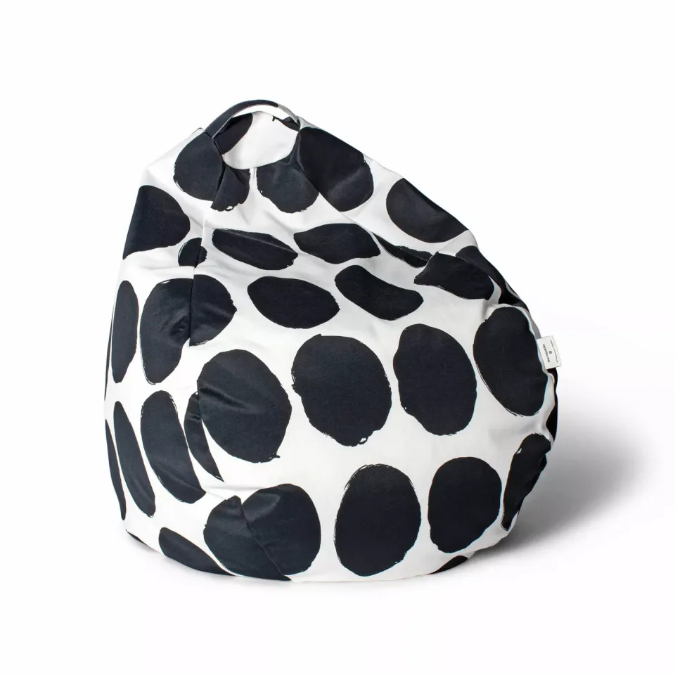 27"x16" Bean Bag Chair Black/White - Marimekko for Target (Photo: Target)
