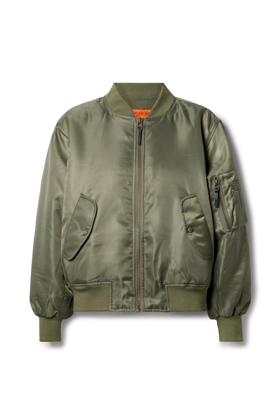 Anine Bing - Leon Satin Bomber Jacket