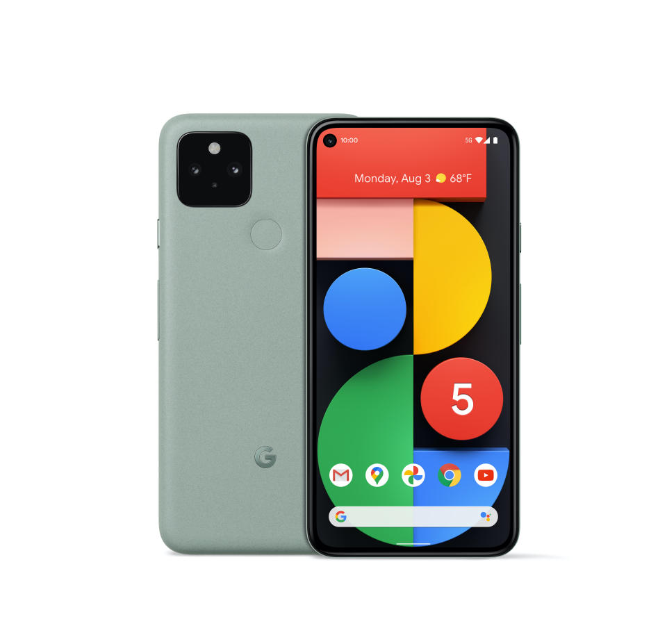 Google Pixel 5 in Sorta Sage. Image courtesy of Google.