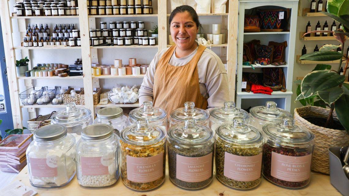 Karla Wenger owns Apothecary Refill Station in Arroyo Grande, where people can pick up soaps and cleaners without packaging.