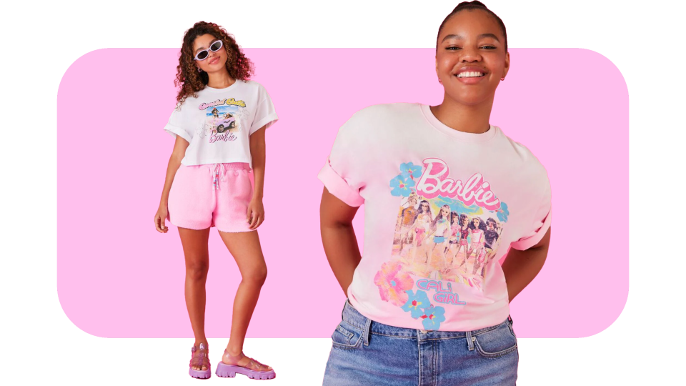 These graphic tees from Forever 21 are fun, and even better, pink!