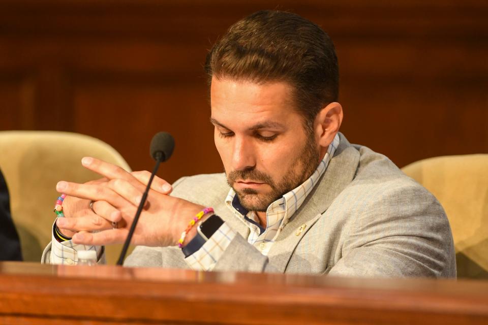 Jackson mayor Scott Conger seen during a special-called City Council meeting inside Jackson City Hall, Jackson, TN, on Friday, July 12, 2024.