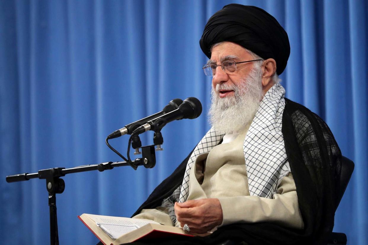 TV address: supreme leader Ayatollah Ali Khamenei today: AP