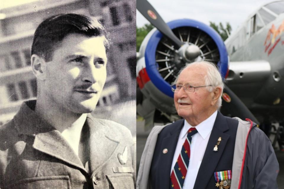 Mr Ennis during his service and now (Not Forgotten/PA)