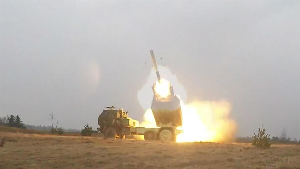 Long-range rockets have extended the reach of Ukrainian forces.  / Credit: CBS News