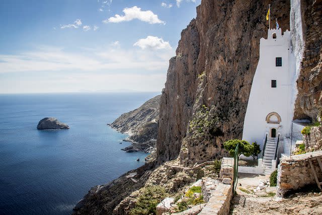 <p>Andia/Universal Images Group via Getty Images</p> The island of Amorgos, where an American man disappeared on Tuesday, June 11