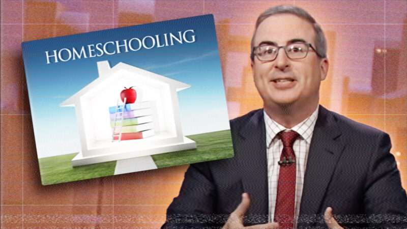 John Oliver presents a segment on homeschooling on the HBO show "Last Week Tonight with John Oliver"