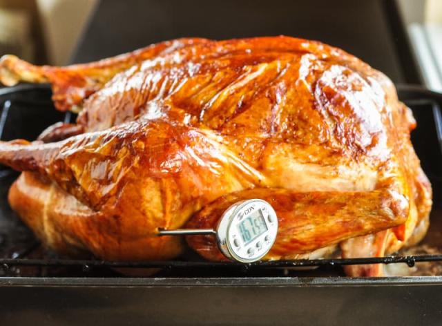 National Turkey Federation - Make sure your turkey is fully-cooked. Always  use a food thermometer to check that the internal temperature has reached  165°F. Do you know the three areas to check