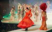 Designer Jean Paul Gaultier holds his last ever fashion show in Paris