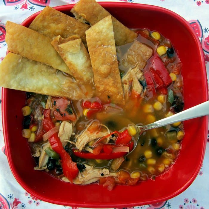 Easy and Healthy Mexican Chicken Soup