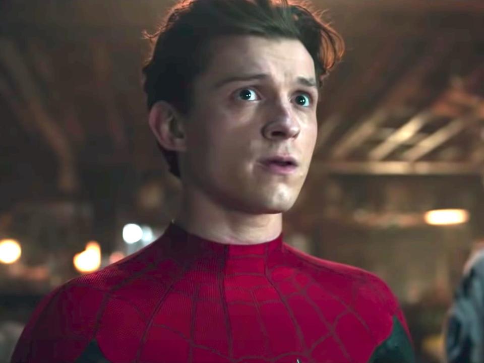 Tom Holland as Peter Parker in "Spider-Man: No Way Home."