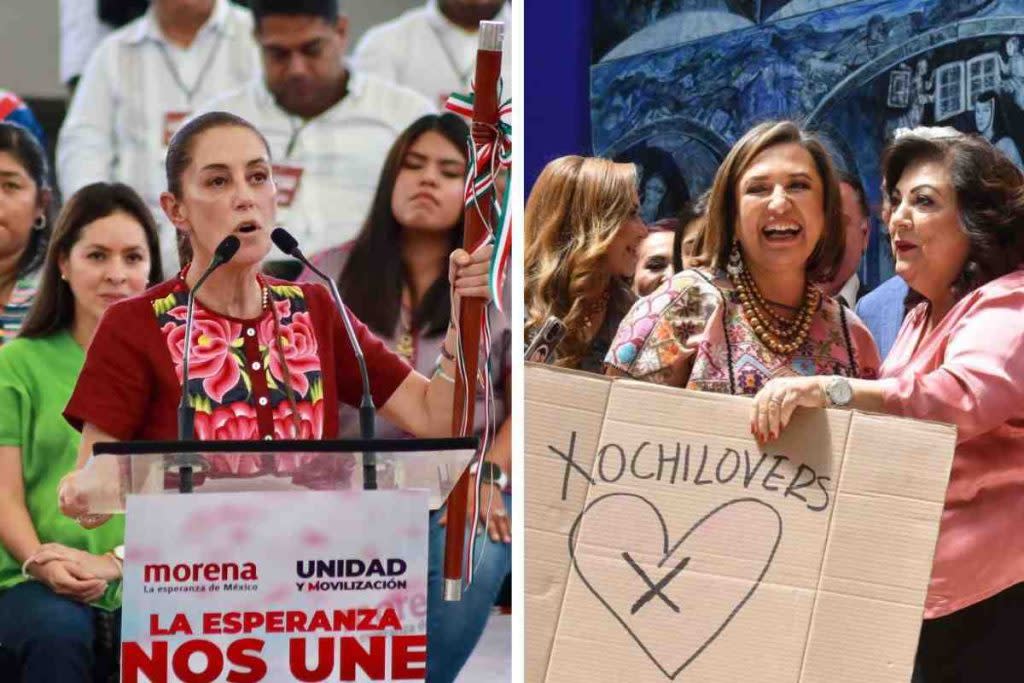 Claudia Sheinbaum y Xóchitl Gálvez son virtuales candidatas para la presidencia de México. (Imagen: Animal Político).