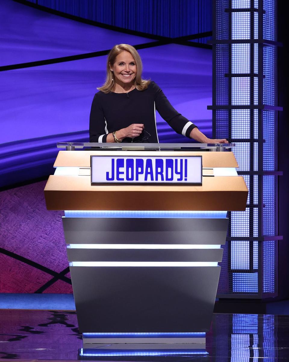 Katie Couric guest-hosted "Jeopardy!" from March 8-19.