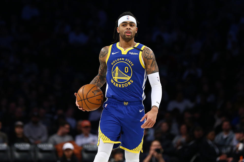 Warriors point guard D'Angelo Russell is headed to Minnesota. (Mike Stobe/Getty Images)