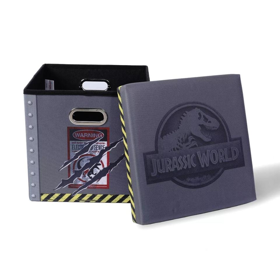 Jurassic World Warning Storage Bin