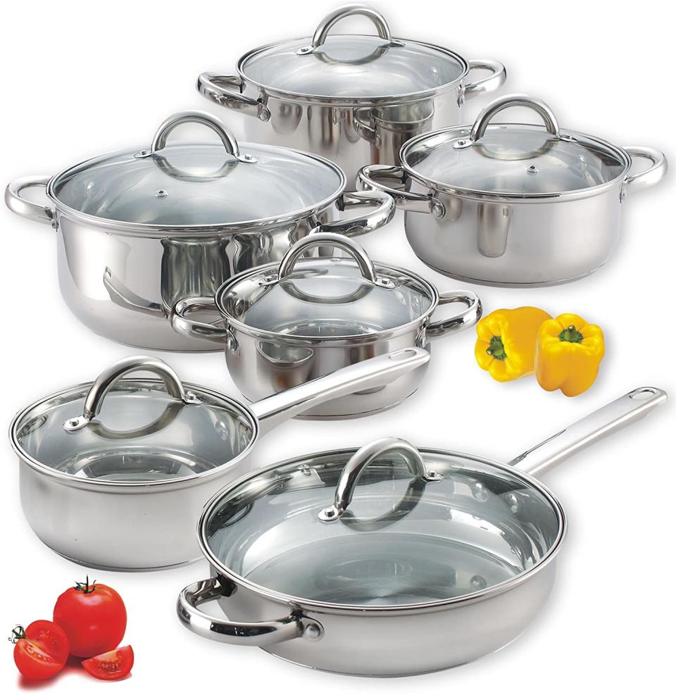 best stainless steel cookware cook n home 12 piece