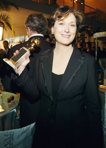 <p>Carlo Allegri/Getty</p> Meryl Streep on Jan. 25, 2004