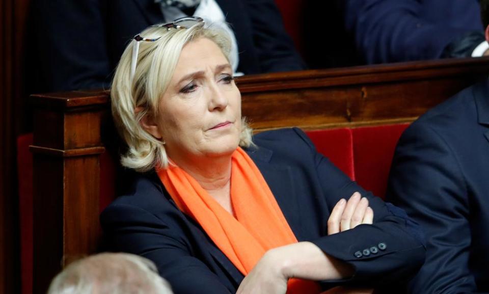 <span class="element-image__caption">‘The leader of the Rassemblement National (RN) party, Marine Le Pen, described the attack as an ‘Islamist massacre’ only three hours after the media reported the shooting.’</span> <span class="element-image__credit">Photograph: Charles Platiau/Reuters</span>