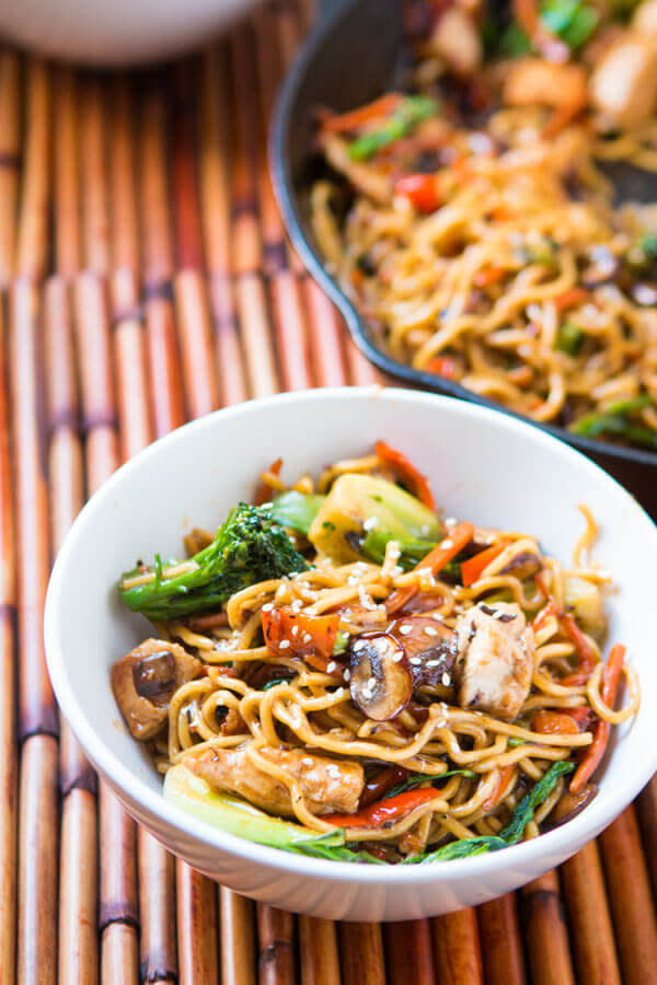 <strong>Get the <a href="http://www.ohsweetbasil.com/quick-easy-15-minute-chicken-stir-fry-recipe/" target="_blank">15-Minute Chicken Stir Fry recipe</a>&nbsp;from Oh Sweet Basil</strong>