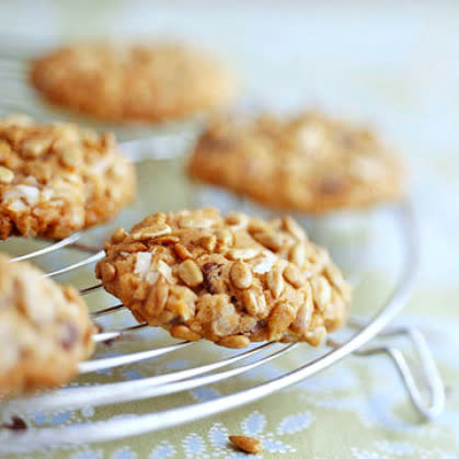 When you don't even want to even make dough, these cookies gussy up store-bought chocolate chip cookie dough with sunflower seeds and coconut.