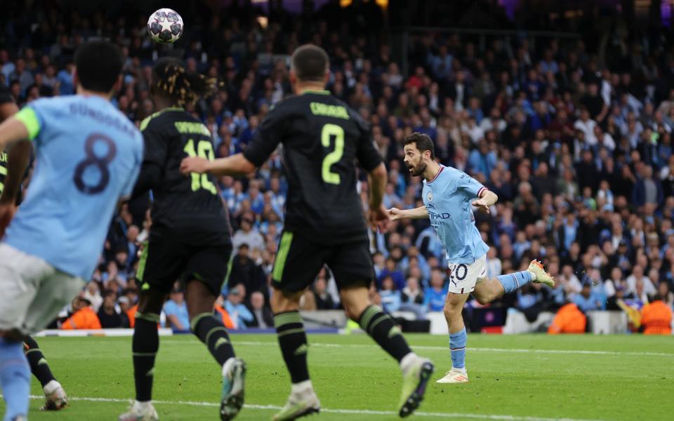 Bernardo Silva's second - Man City reach footballing perfection to stay on course for Treble - Getty Images/Clive Brunskill