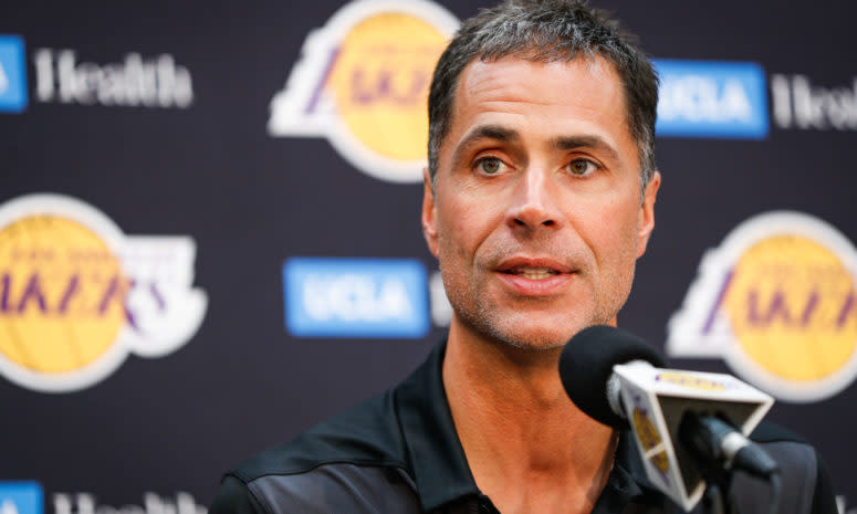 Lakers general manager Rob Pelinka.