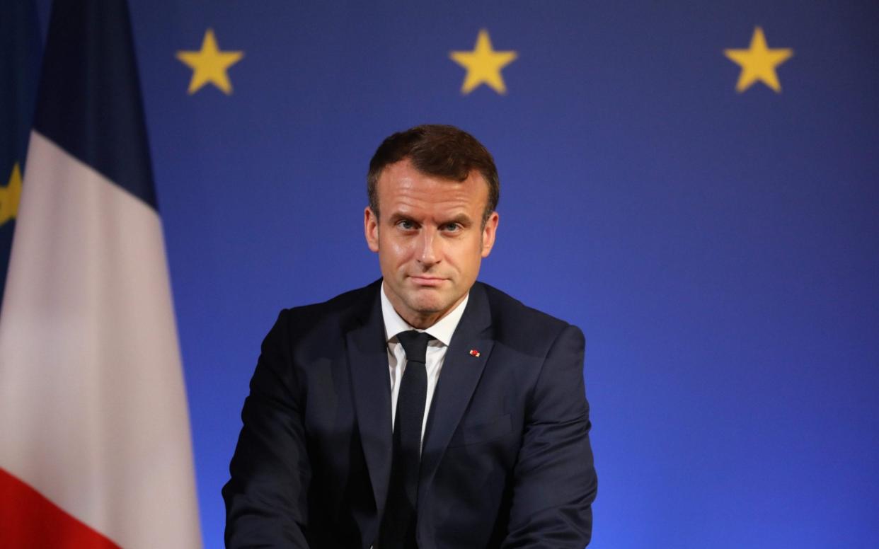 Nato is 'brain dead' warned Emmanuel Macron, saying that America could no longer be relied on to defend its members - AFP