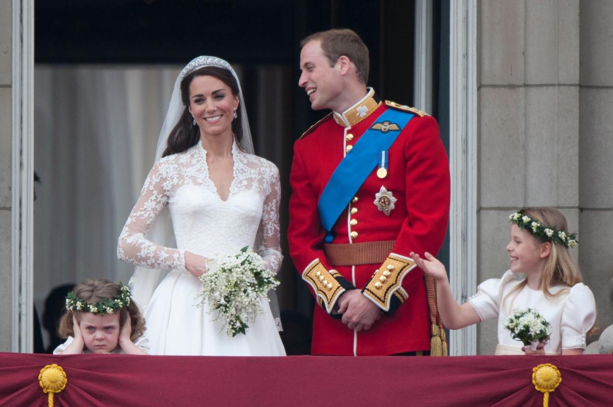 The Duke and Duchess of Cambridge at their 2011 wedding. (Photo: Mark Cuthbert via Getty Images)