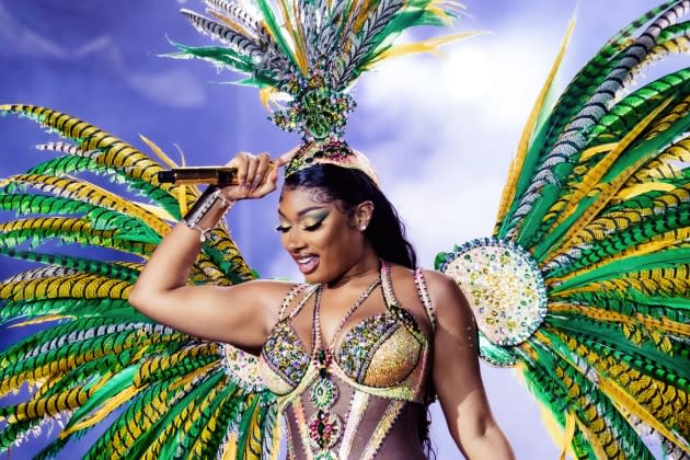 Brazil: Megan Thee Stallion performs at Rock en Rio 2022 - Credit: Carlos Elias Junior/Fotoarena/Sipa USA/Sipa USA/AP Photo