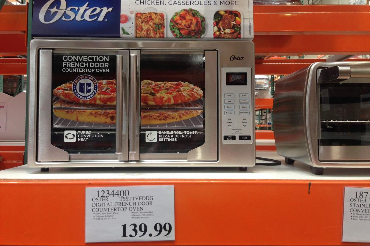 Countertop ovens on shelf at Costco