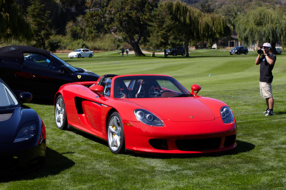 Porsche Carrera GT outside the Quail