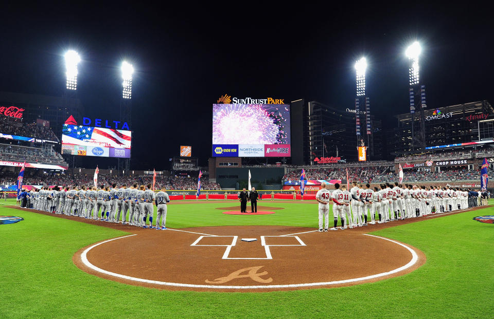The Atlanta Braves will host the 2021 MLB All-Star Game at SunTrust Park. (Photo by Scott Cunningham/Getty Images)