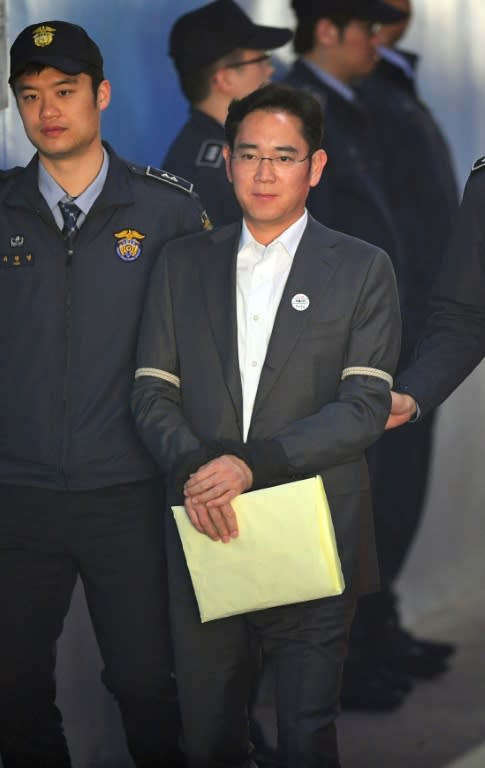 Lee Jae-Yong, the heir to the Samsung group, has been held in custody and is on trial for bribery