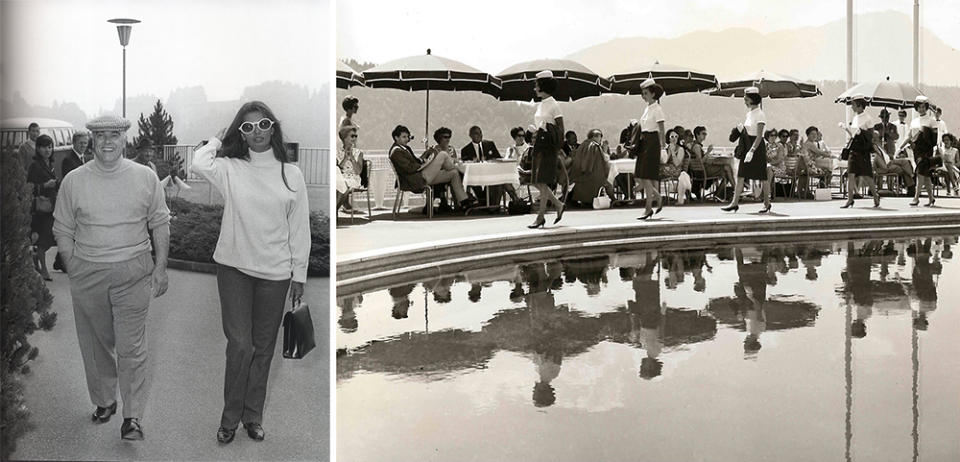 Carlo Ponti and Sophia Loren at the Burgenstock Hotel