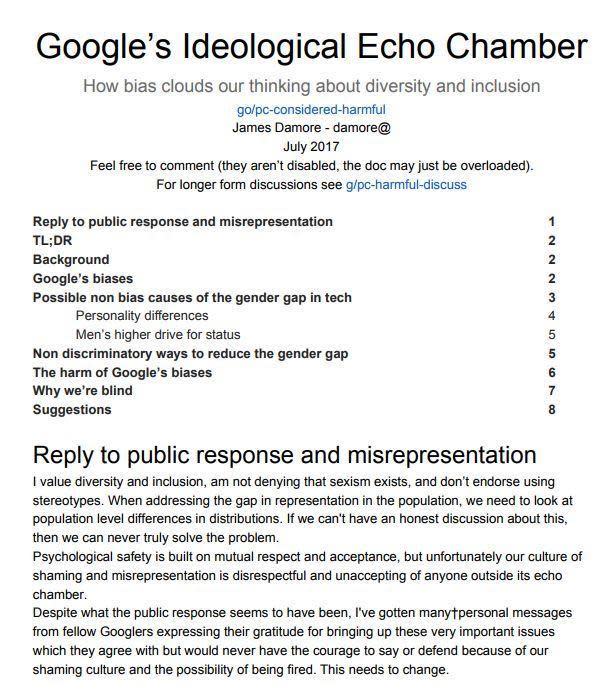 Google Memo 1