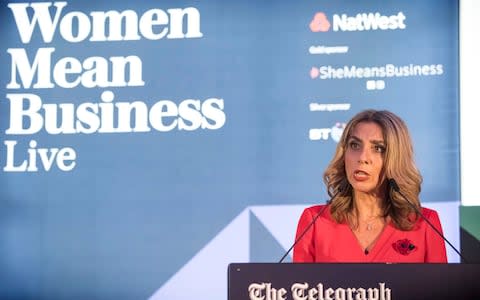 Nicola Mendelsohn CBE, vice president EMEA, Facebook speaks at the Telegraph's Women Mean Business conference - Credit: Telegraph