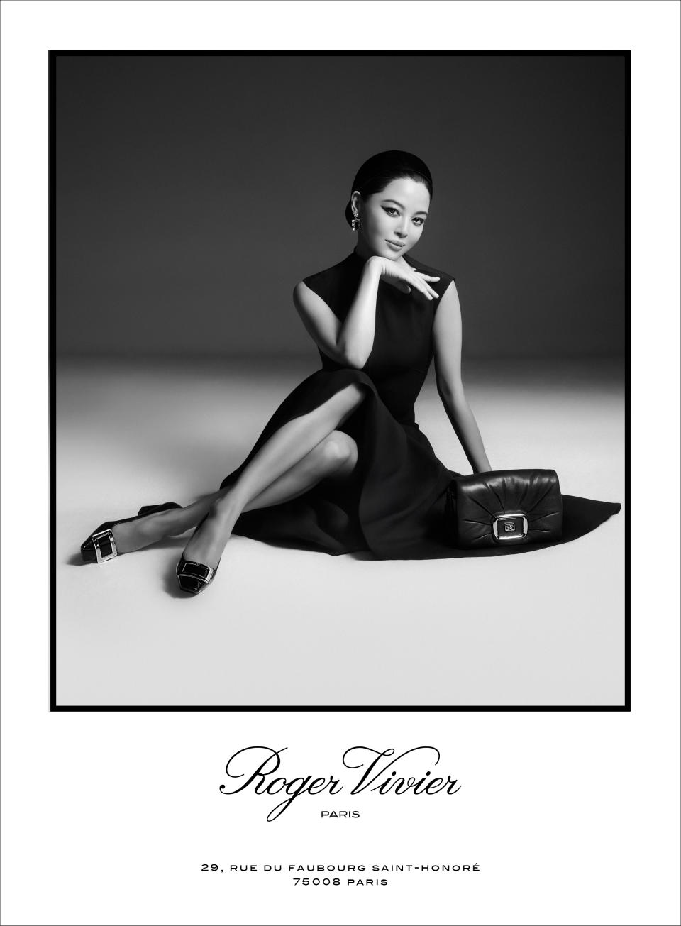 Roger Vivier brand ambassador Xin Zhilei stars in the brand's fall 2024 campaign