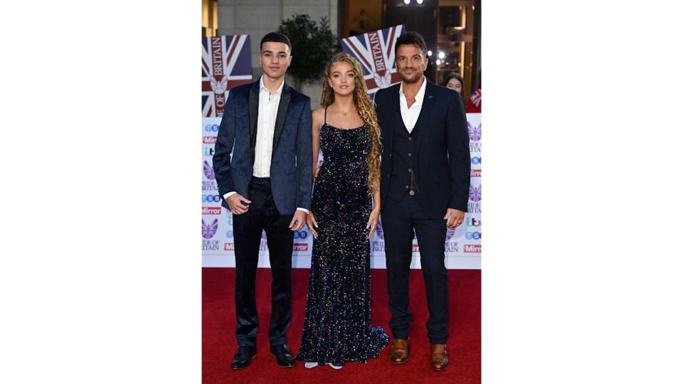 Peter on the red carpet with Junior and Princess 