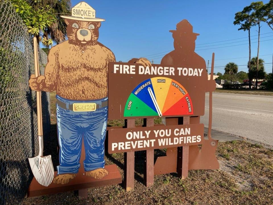 The fire danger in Indian River County on April 24, 2024, was on the high side of moderate.