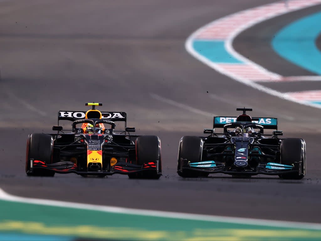 Perez was accused of driving dangerously by Lewis Hamilton at the Abu Dhabi Grand Prix  (Getty Images)