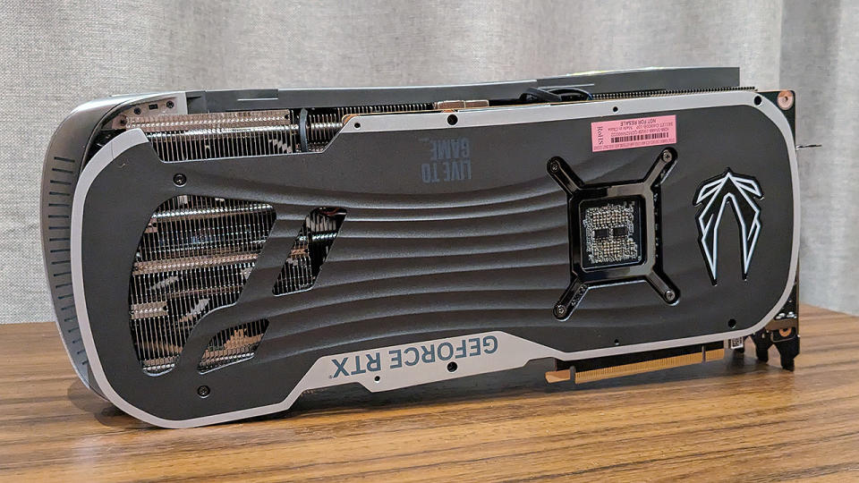 Zotac RTX 4080 Super Amp Extreme Airo backplate