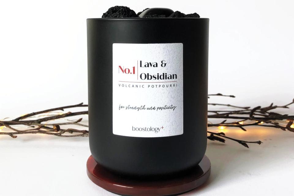 Potpourri made from lava rocks, available from Boostology for £28 (Handout)