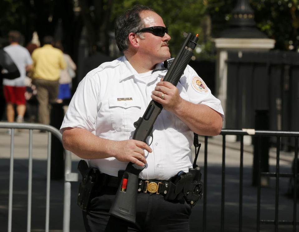 White House on lockdown after report of nearby shooting