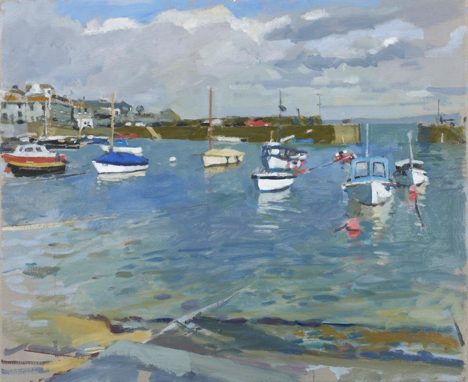 Mousehole High Water, oil on canvas - Courtesy of Portland Gallery