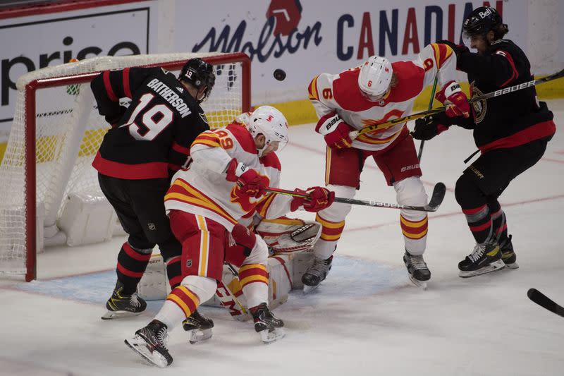 NHL: Calgary Flames at Ottawa Senators